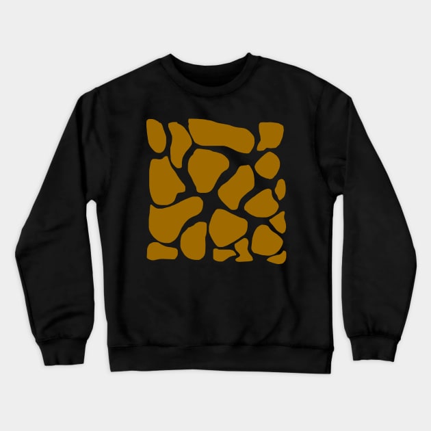 Brown and Yellow Giraffe Print Crewneck Sweatshirt by byjasonf